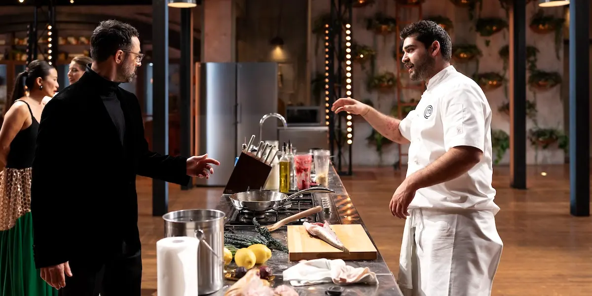 MasterChef Andy with winner Vinnie