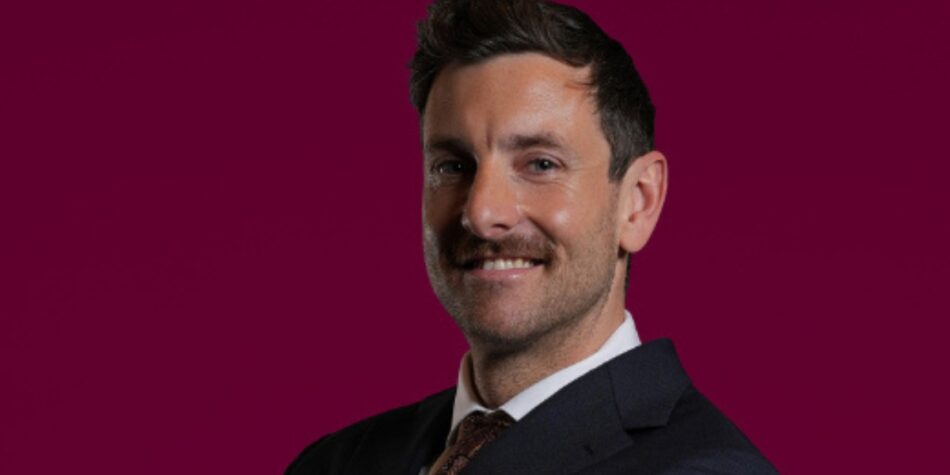 Henry Nicholson poses for The Traitors cast photo