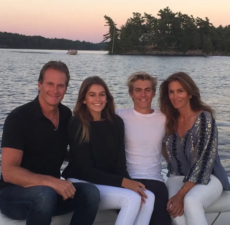 Presley Gerber with his family