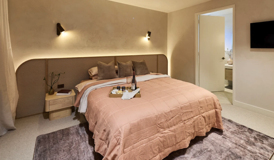 Courtney and Sev's guest suite winning room on The Block 2026.