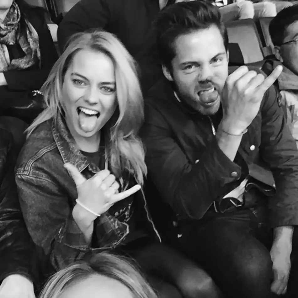 Margot Robbie and Tom Ackerley