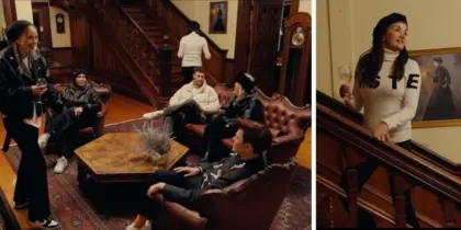 The cast in the traitors mansion