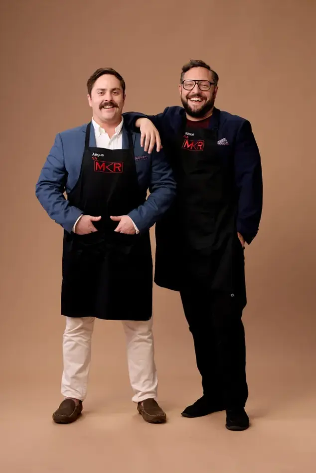 My Kitchen Rules 2026 team Angus and Simon.