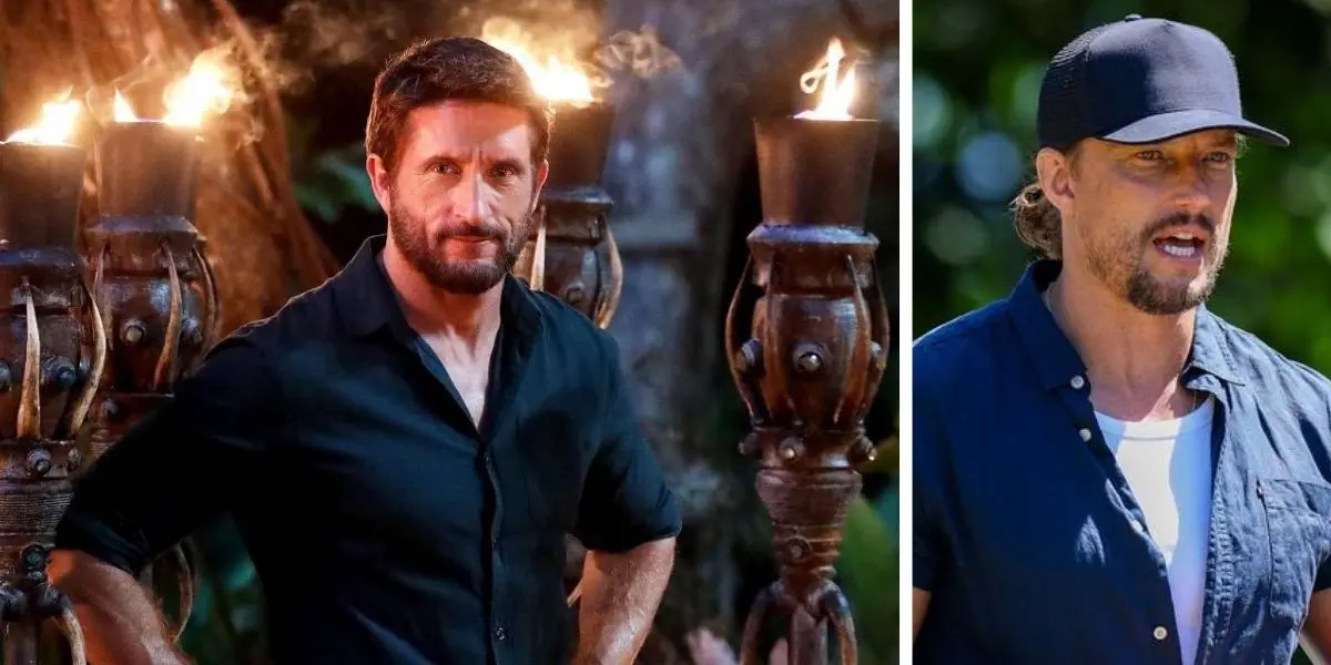 jonathan lapaglia next to david genat from survivor australia
