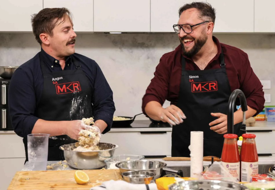 Angus and Simon on My Kitchen Rules 2026 MKR.