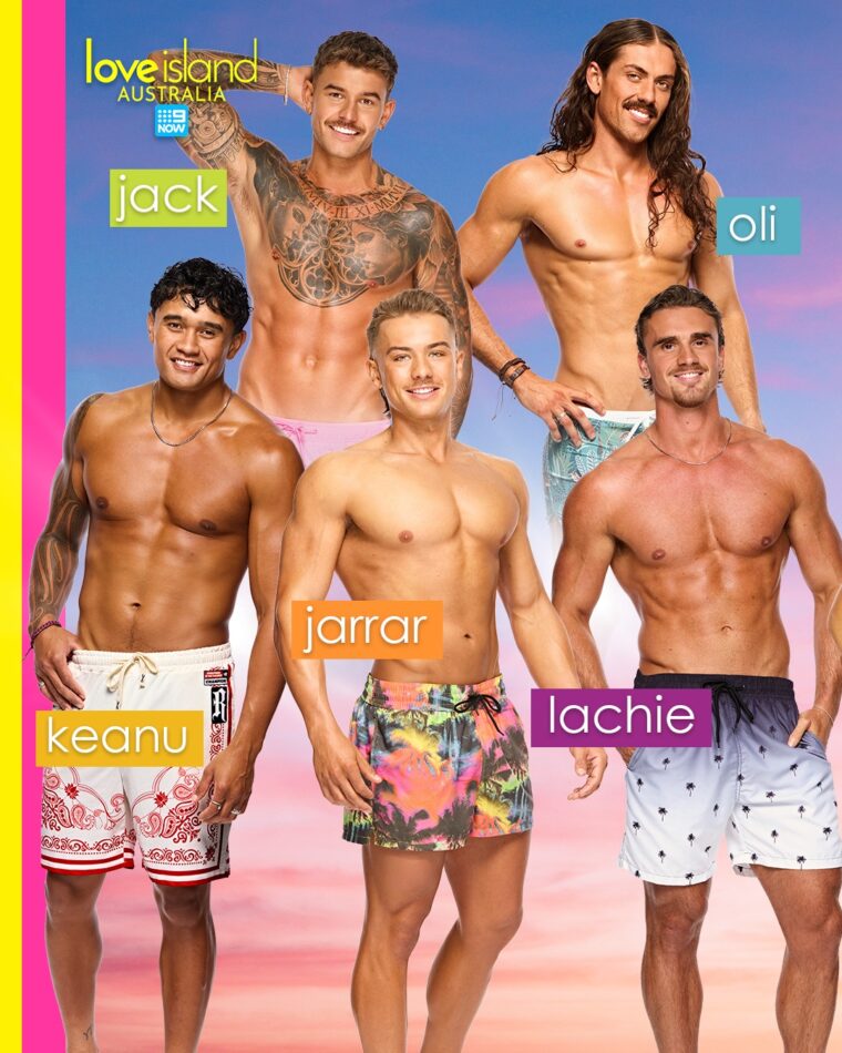 Love Island Australia 2026 cast of boys.