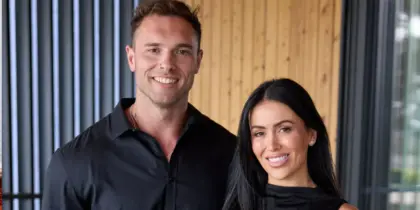 The Block 2026 finale and auction date pictured Chantel and Wyatt