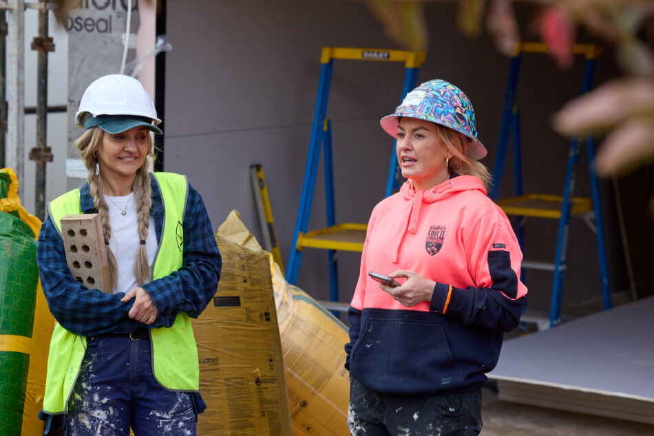 Courtney and Sev on The Block 2026.